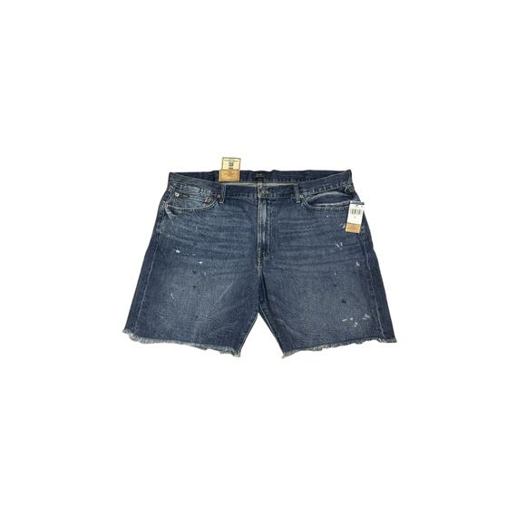 Polo Ralph Lauren Denim Shorts Distressed Paint Splatter - Picture 1 of 6